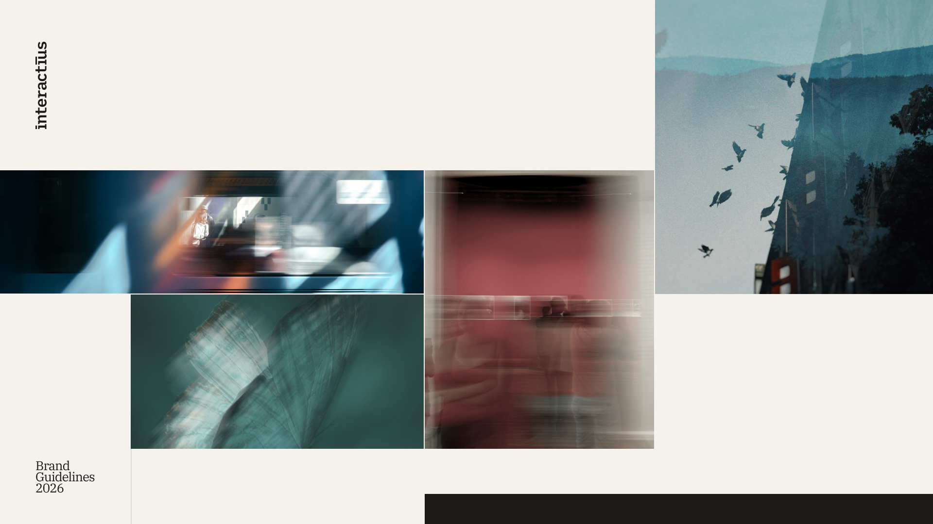 Pieza visual de la nueva identidad de Interactius