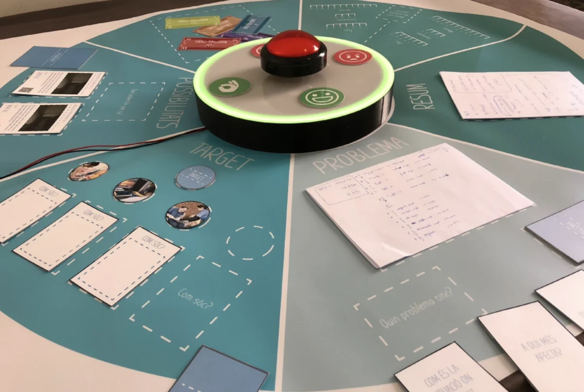 Imagen de un prototipo semi-funcional propio, diseñado con el objetivo de facilitar los briefings entre empresas del mundo digital y sus clientes.